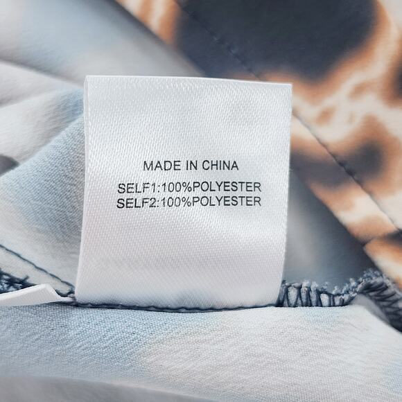 Gary Graham 422 Cocoon Top Short Sleeves Blouse Scoop Neck Black Floral Small - Picture 9 of 9